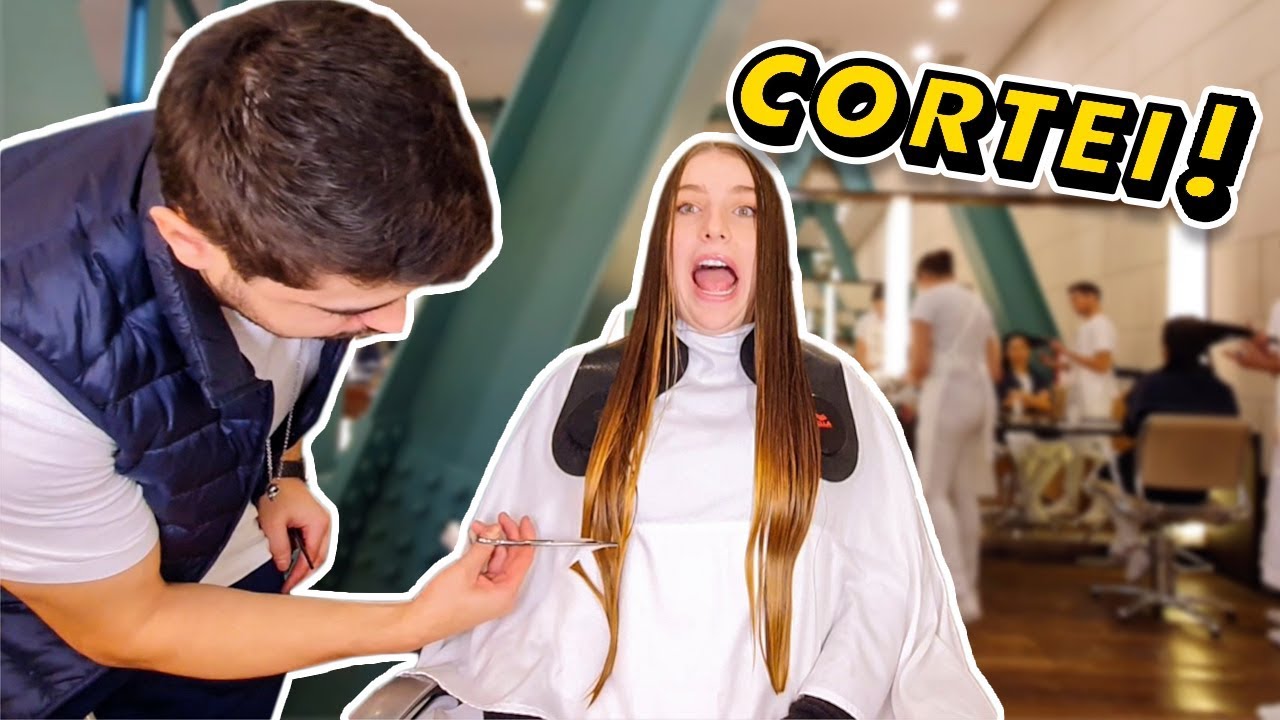 CORTEI MEU CABELO!! 💇 Um dia comigo #VlogDaJulia
