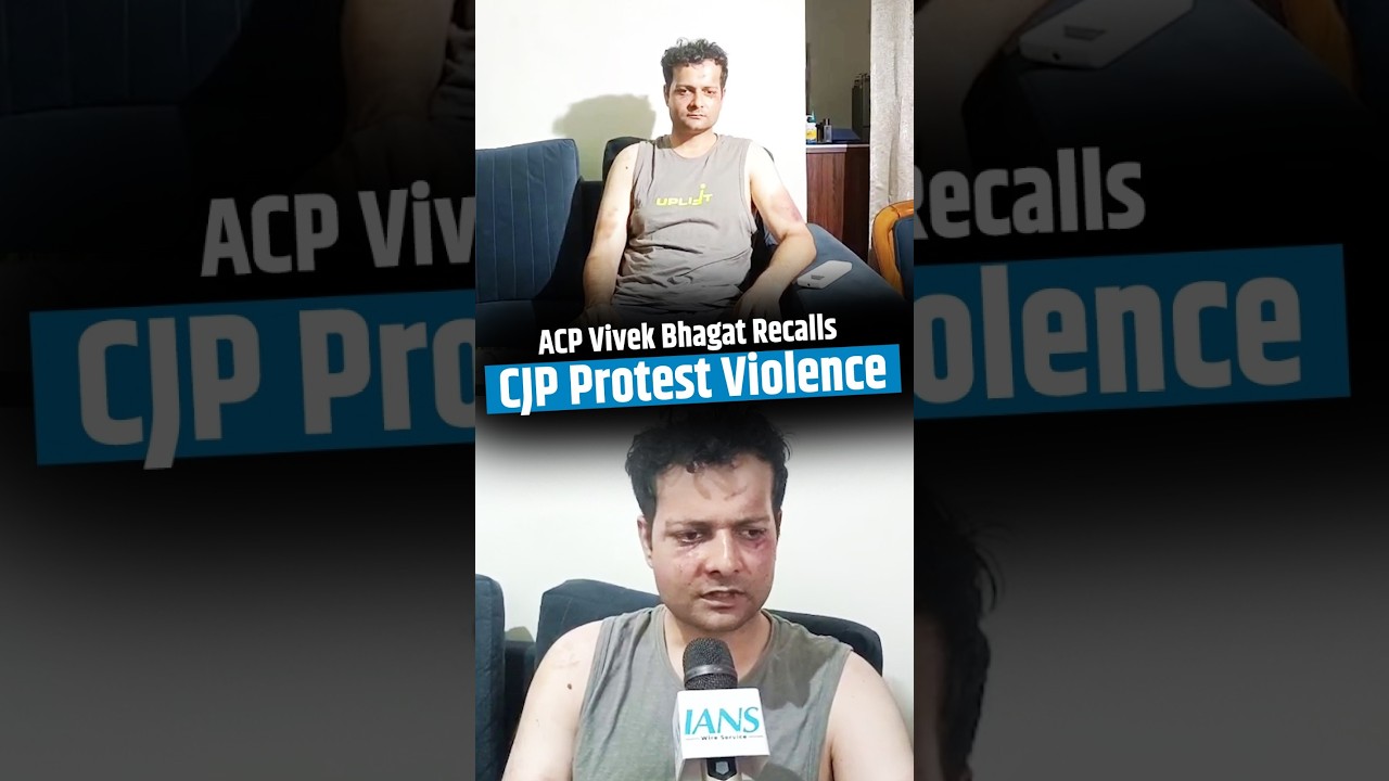 Delhi ACP Vivek Bhagat on CJP Protest | '20&ndash;30 Aggressive Protesters Overpowered Cop'