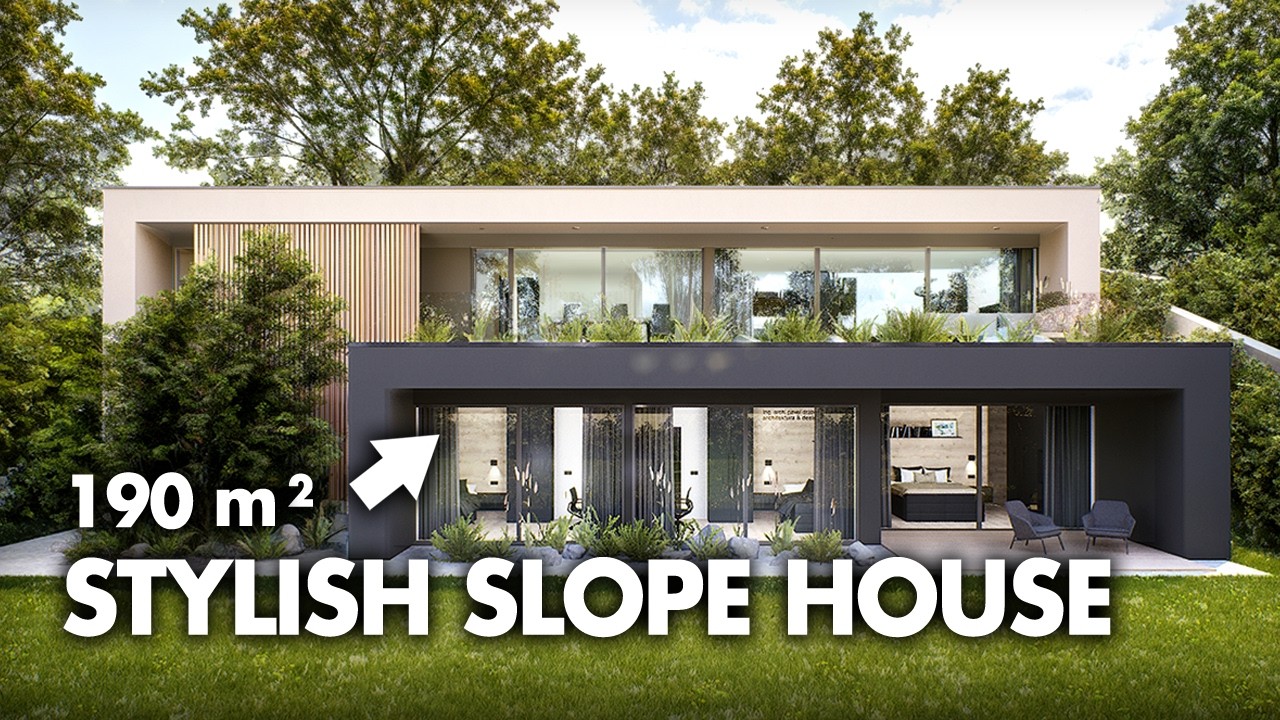 modern slope house | WALKTHROUGH & FLOOR PLAN