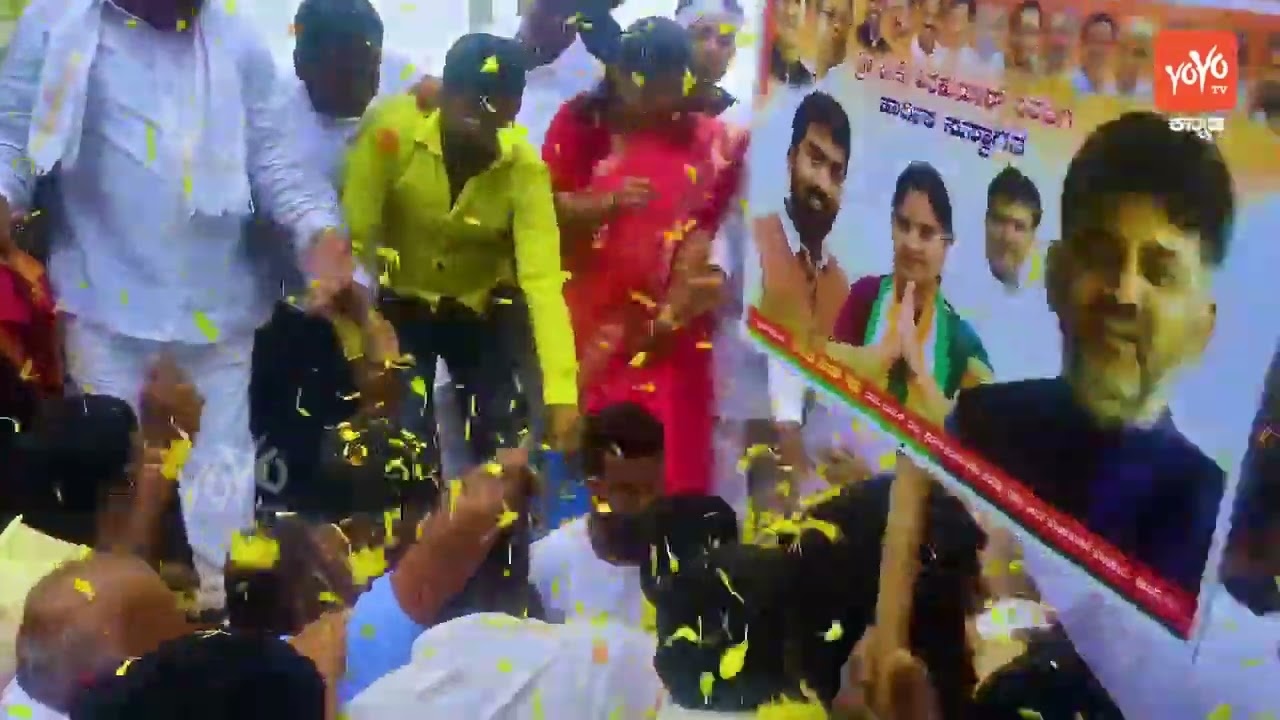 DK Shivakumar 💪 Craze in Chitradurga | DK Shivakumar Roadshow | Congress | YOYO TV Kannada
