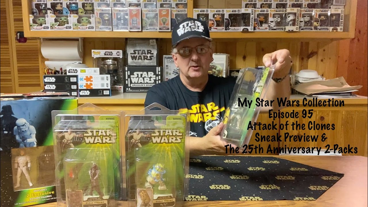 E95 My Star Wars Collection. Attack of the Clones Sneak Preview figures & 25th Anniversary 2-Packs.