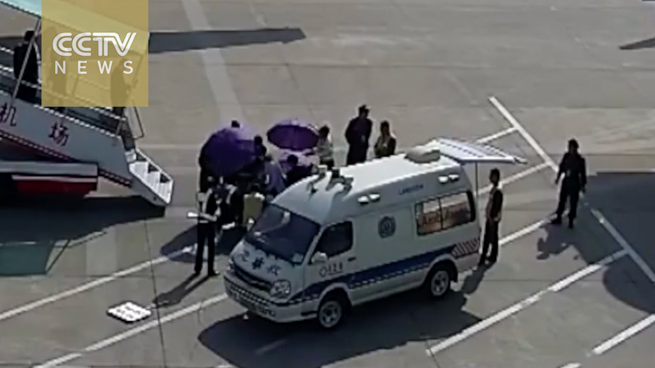 Woman gives birth to baby girl on airport tarmac