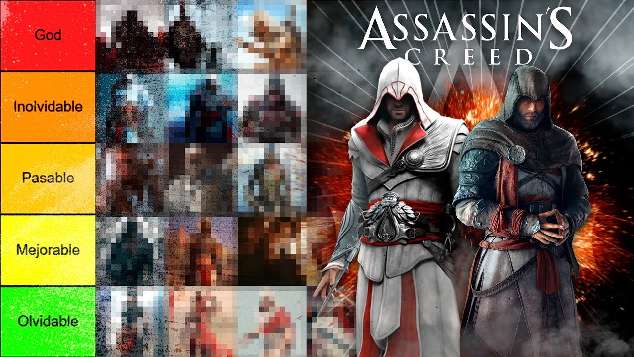 tier list MEJORES ASESINOS de ASSASSIN'S CREED del peor al mejor... &iquest;Cu&aacute;l es el mejor Asesino?