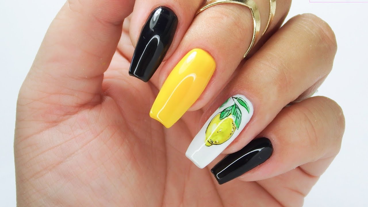 Lemon nails art/ Elisium Nails