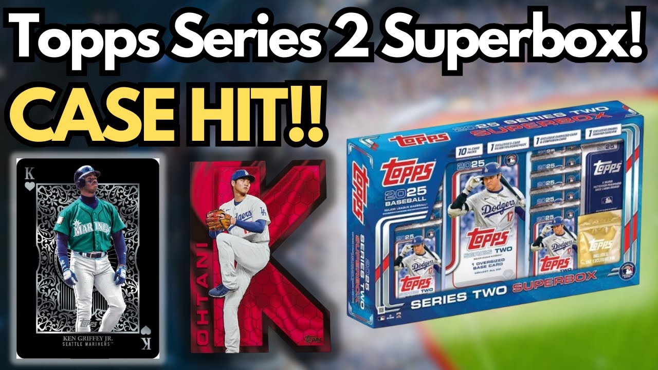 CASE HIT! 2025 Topps MLB Series Two 2 Baseball Super Box! Opening & Review!