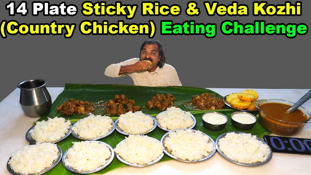 🔥14 Plate Thailand Sticky Rice & Veda Kozhi (Country Chicken) Feast – EPIC Eating Challenge Ever!​⁠