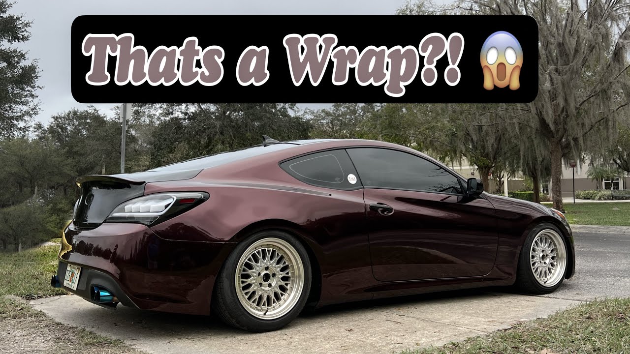How to wrap a Hyundai Genesis! LOOKS like PAINT!