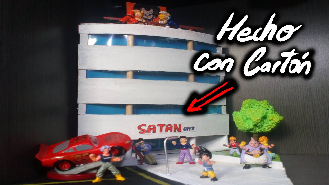 Como Hacer un Diorama de Dragonball 🤩Ciudad Satan #dragonball #diorama #manualidades