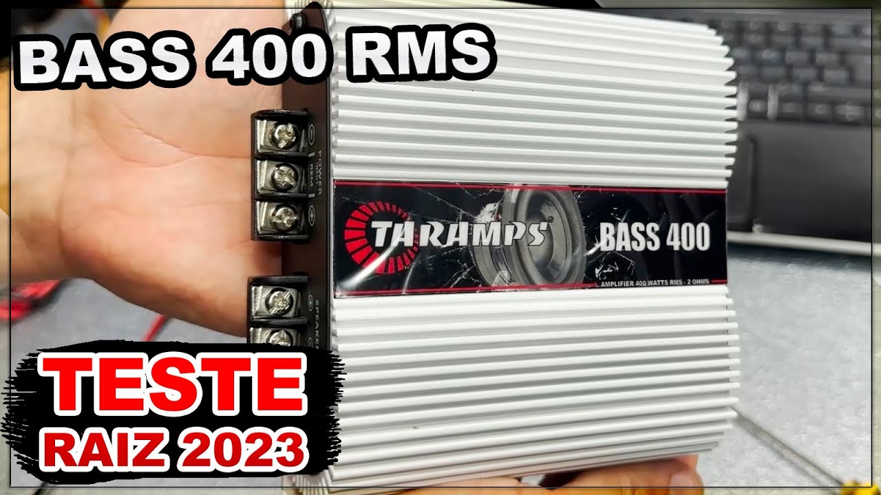 Módulo Amplificador Taramps BASS 400 1 canal - Review e Teste de Potência 2023