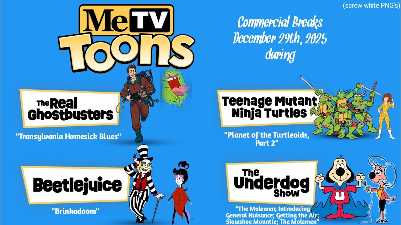 MeTV Toons Commercial Break (12/29/25)