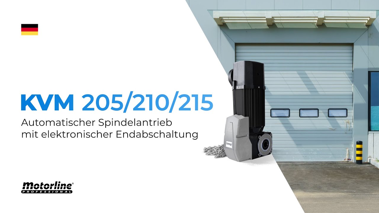 KVM 205 | 210 | 215 - Automatischer Spindelantrieb mit elektronischer Endabschaltung