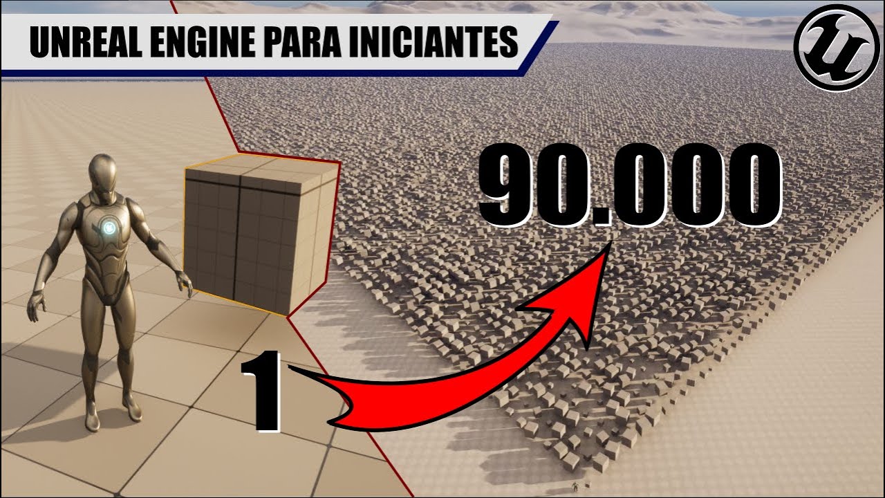 Carregando MILHARES de objetos na Unreal Engine [INSTANCED STATIC MESH + spawn em GRID]