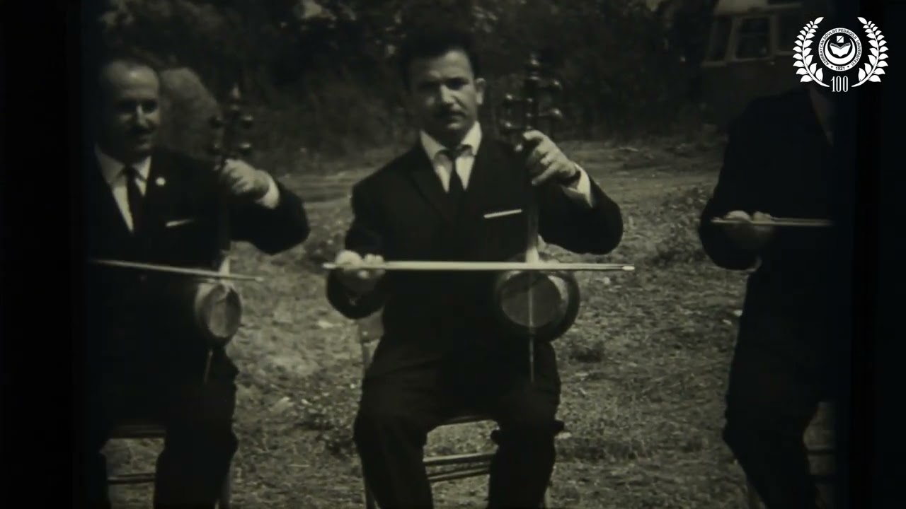 Pedaqoji İnstitutun “TƏHSİL” xalq çalğı alətləri ansamblının Şamaxıda çıxışı. 1968-ci il, sentyabr
