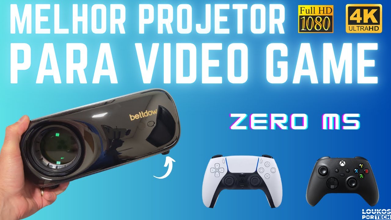 Melhor PROJETOR para JOGOS PS5/XBOX/PC - BETTDOW AC1053