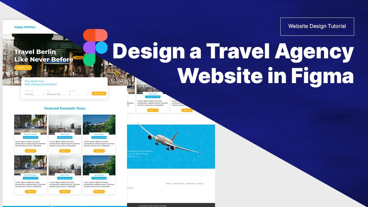 Design a Travel Agency Website in Figma