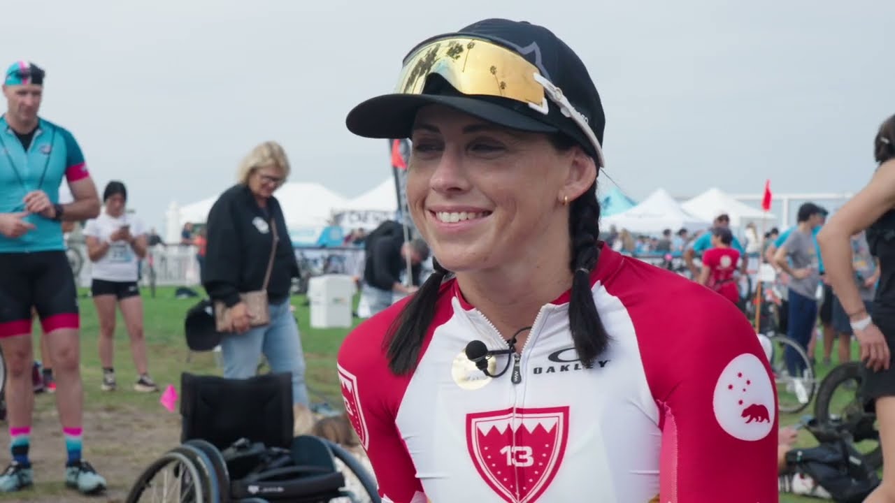 Австралийская триатлонистка и чемпионка мира Лорен Паркер.