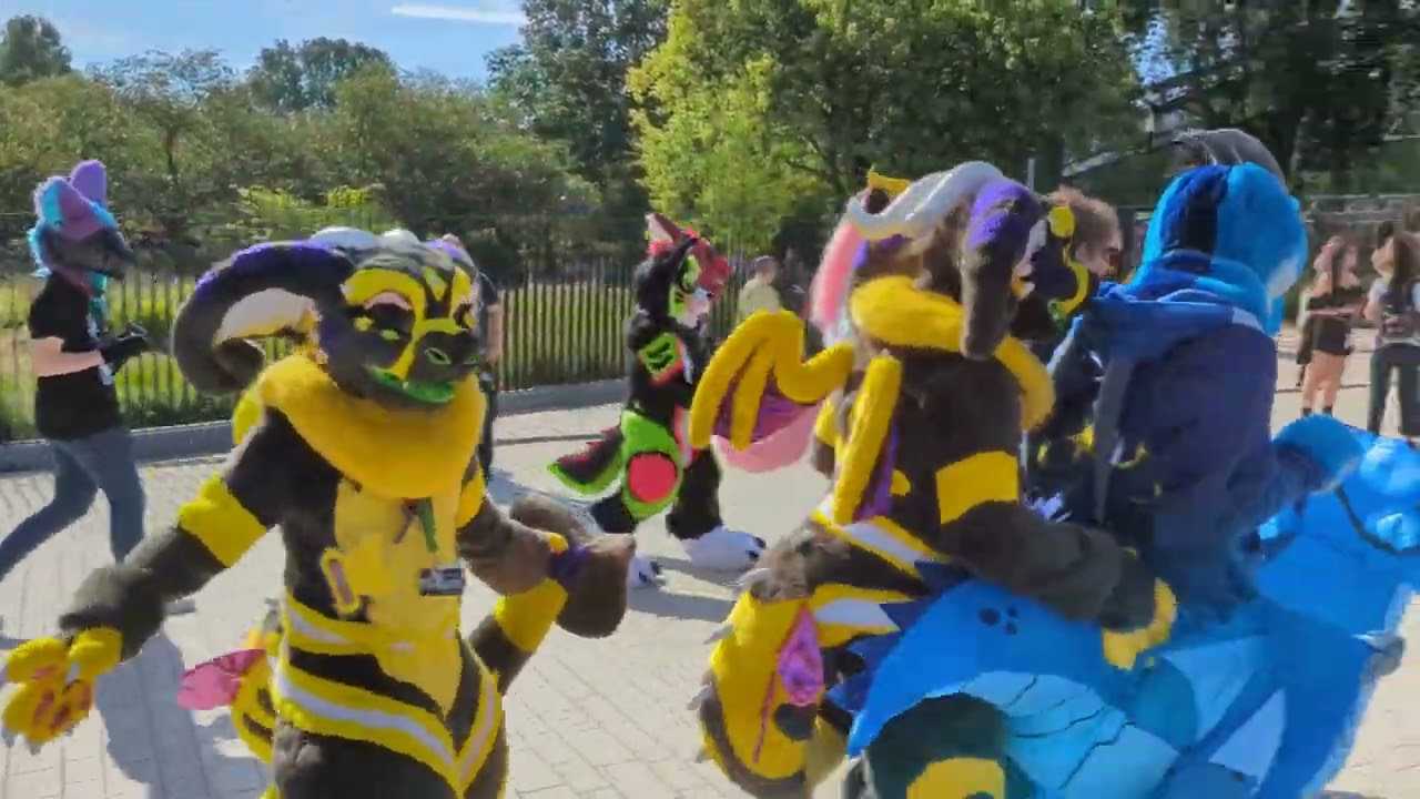 Fursuit Parade - Eurofurence 27 2023 Black Magic in Hamburg Germany