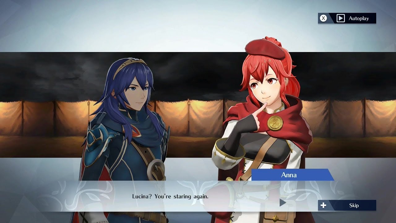Fire Emblem Warriors - Lucina & Anna Support Conversation