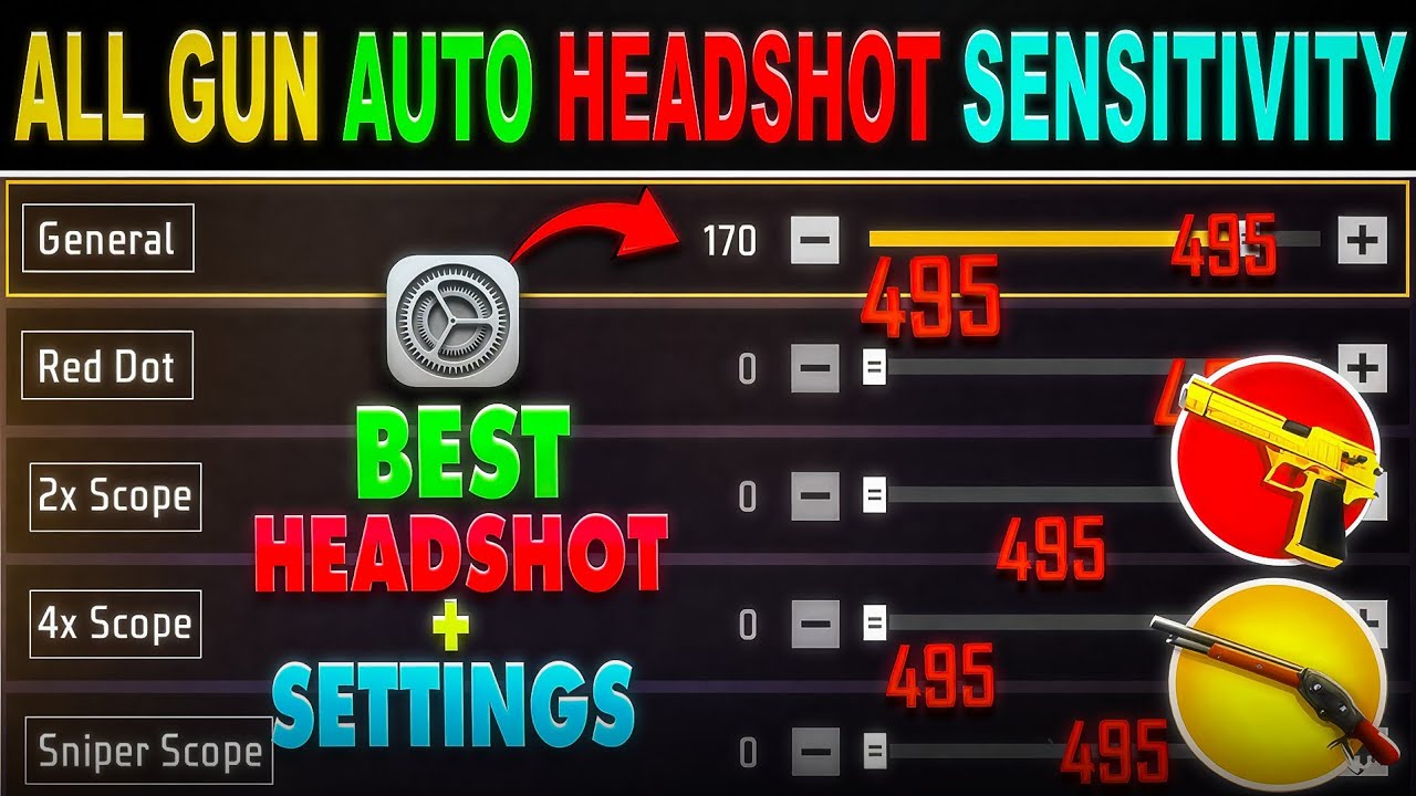 Free Fire Max Auto Headshot Trick 2026 Sensitivity | 2gb, 4gb, 6gb Ram Headshot Sensitivity Setting