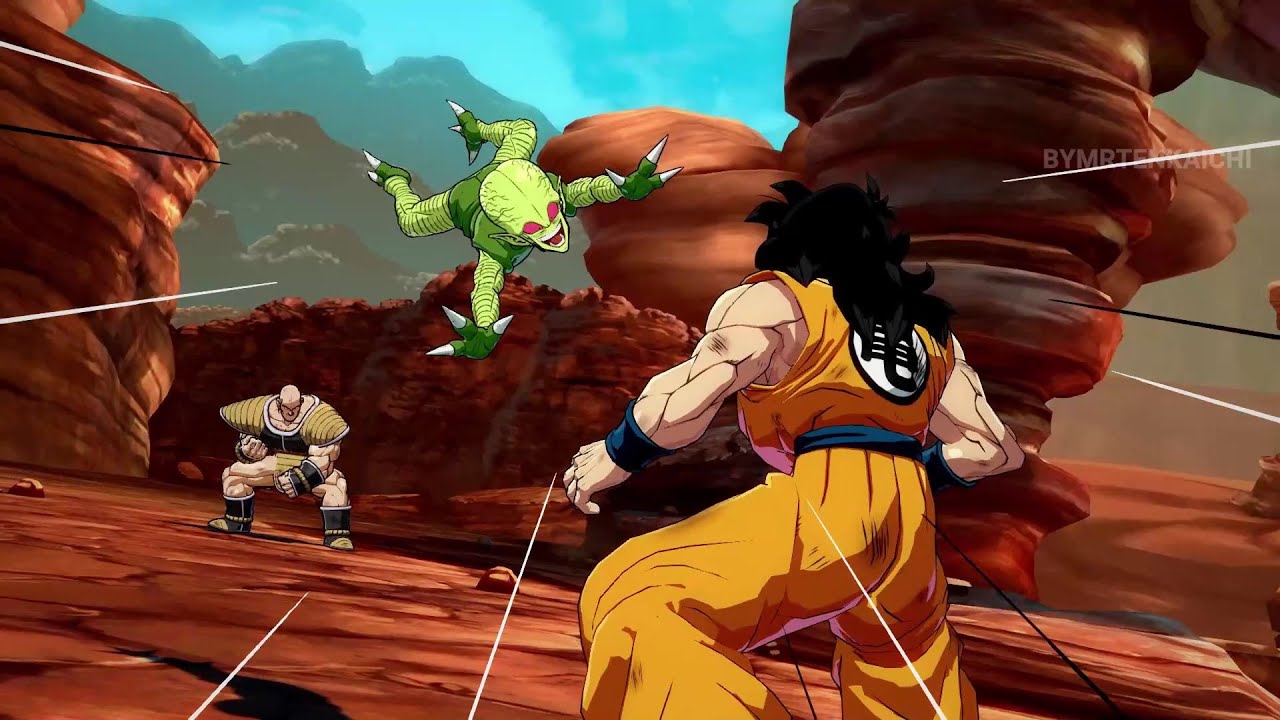 Dragon Ball FighterZ Nappa & Saibaman vs Yamcha