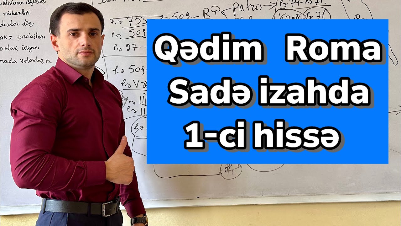 Qədim Roma sadə izahda ( 1-ci hissə)