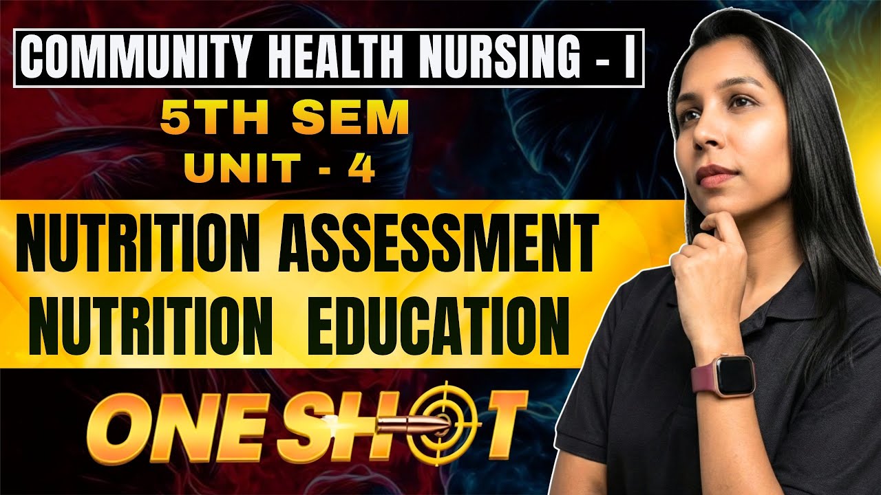 2. Community Health Nursing - I | Unit 4: Nutrition Assessment & Education | B.Sc Nursing 5th Sem