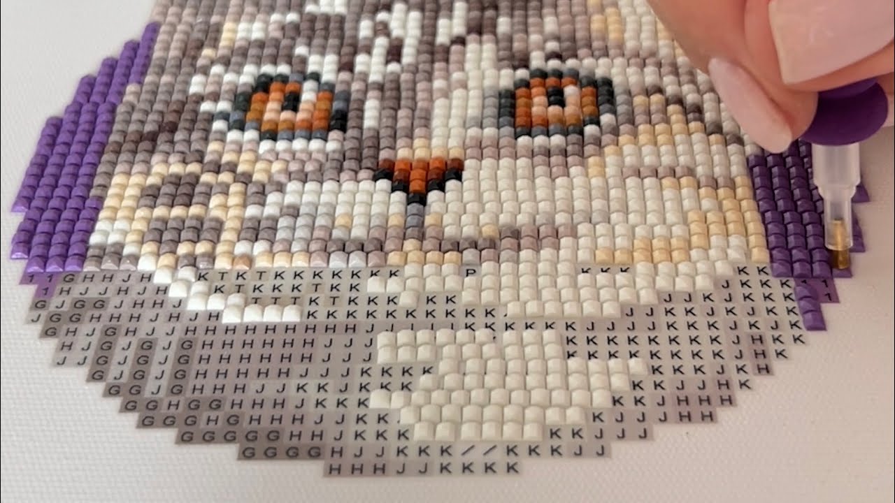 3 hours of diamond painting in 2 minutes ASMR