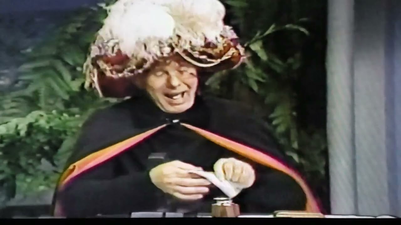 Tonight Show-Carnac The Magnificent; September 4, 1987