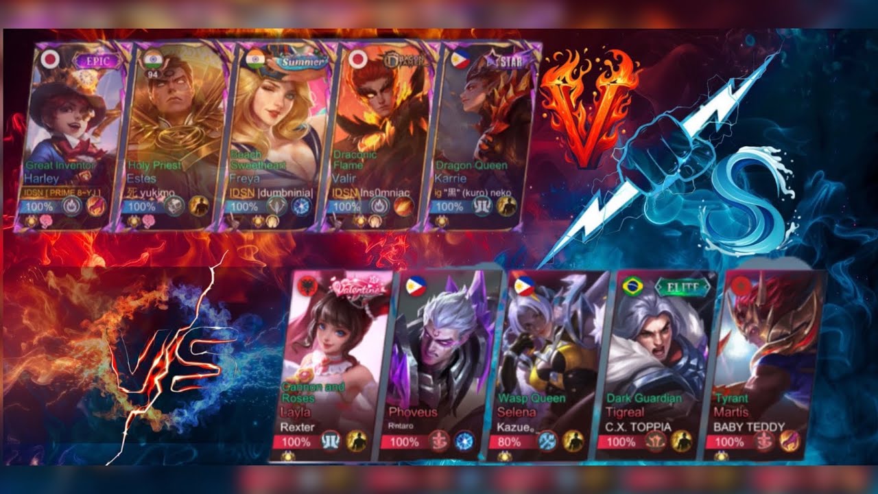5 Vs 5 || SNEAKY HANZO DESTROYS ENEMY BASE || SQUAD GAMEPLAY MOBILE LEGENDS: BANG BANG ‼️ ||  