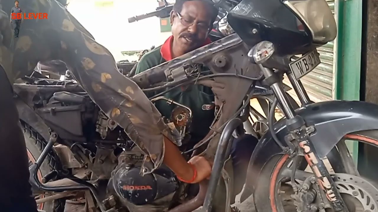 HONDA SHINE HALF ENGINE FITTING । HEAD BLOCK FITTING HONDA CB SHINE । SB LEVER