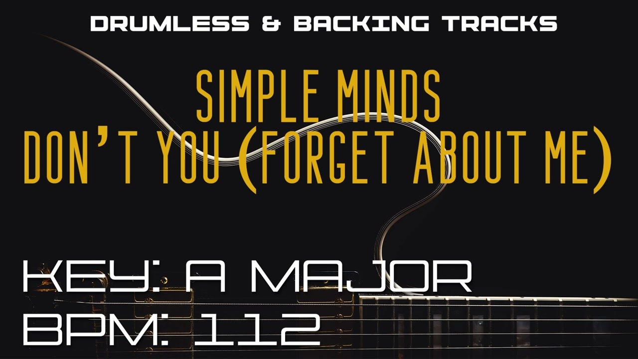 Simple Minds - Don't You (Forget About Me) - Guitar Backing