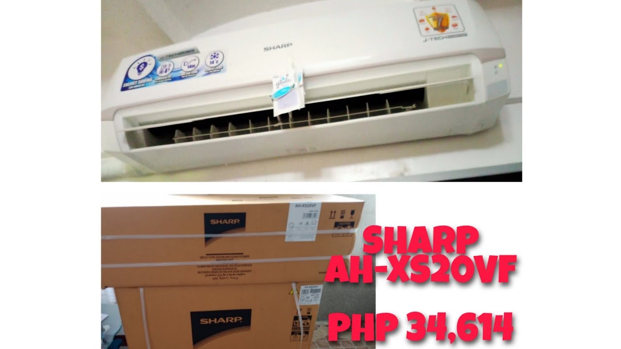 SHARP AIR CONDITIONER J-TECH INVERTER (2HP)AH-XS20VF SPLIT TYPE