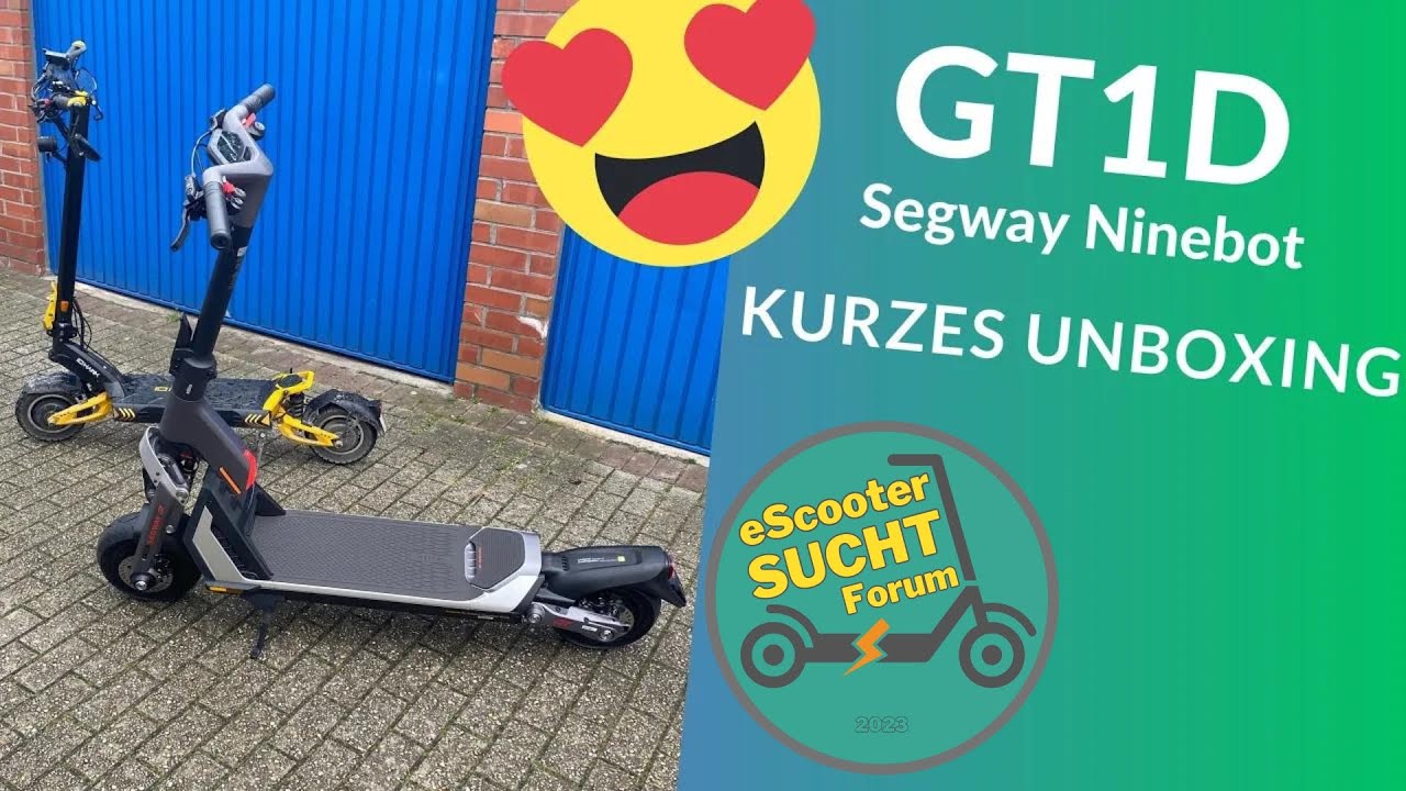 Mein Segway Ninebot GT1D - Premium eScooter - Kurzes Unboxing (500 Watt - 1500 Watt Peak)