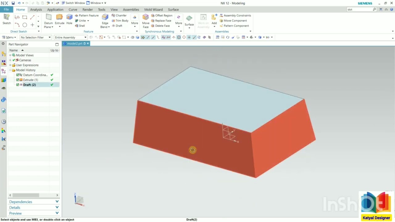 60. Draft Tool in NX Siemens Mr-Katyal