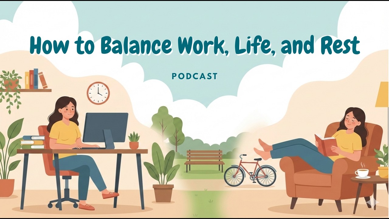 English Podcast: How To Balance Work, Life, and Rest | WordBuddyAI