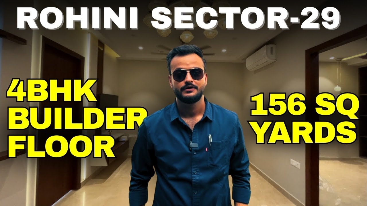 156 SQ YARDS 4BHK BUILDER FLOOR IN ROHINI SECTOR 29