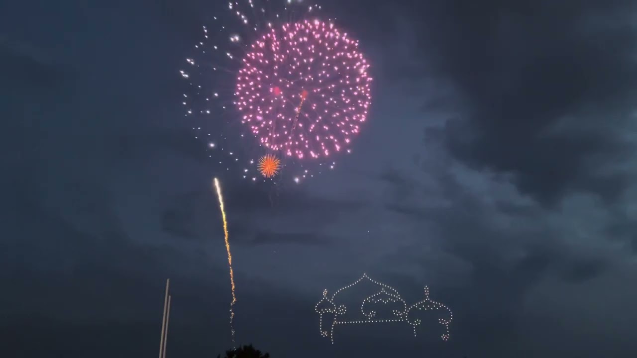 【熊谷花火大会】 ディズニードローンショー