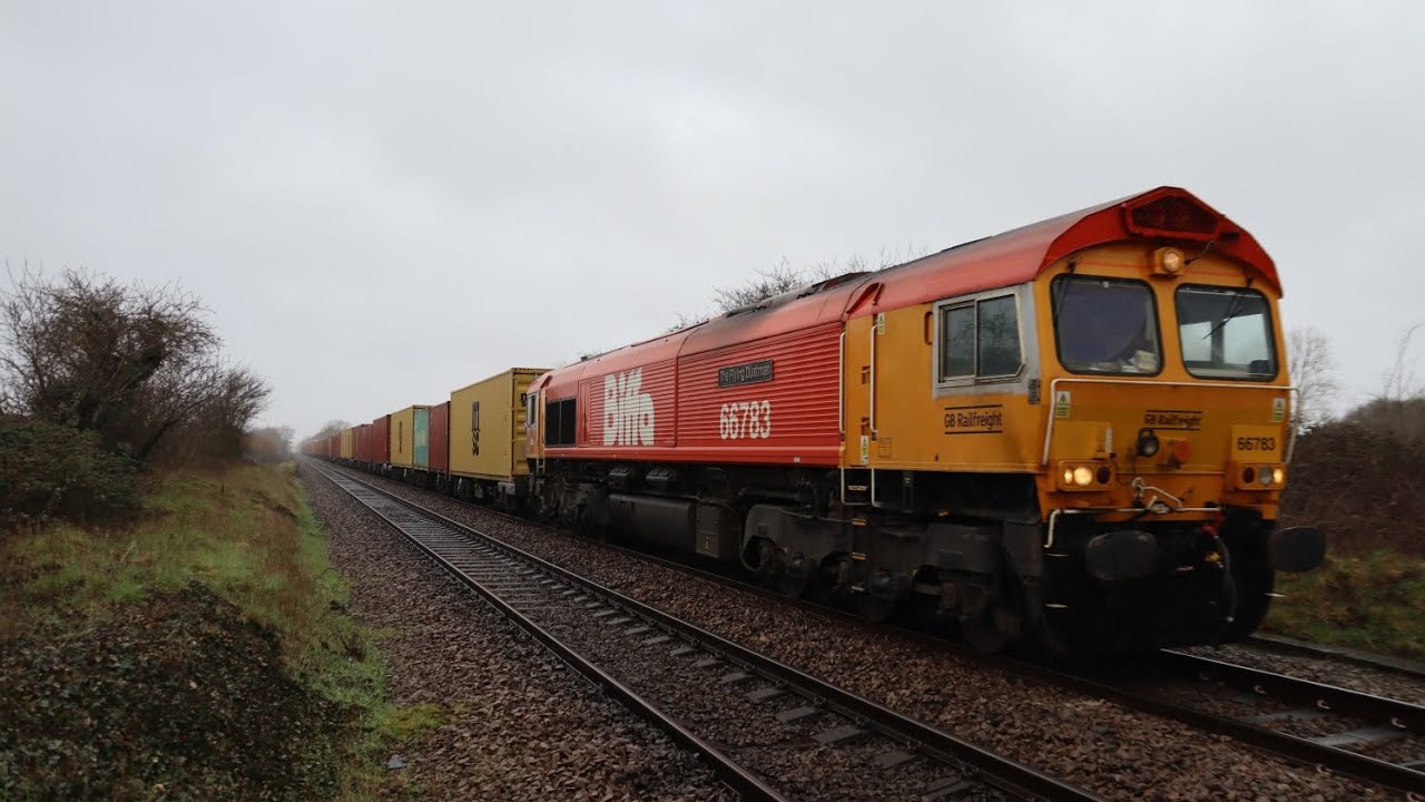 Trains at Cattishall, Bury St Edmunds 23/02/23