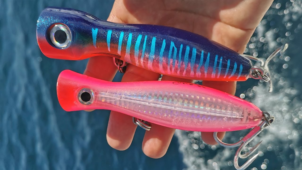 Pesca con poppers en altamar