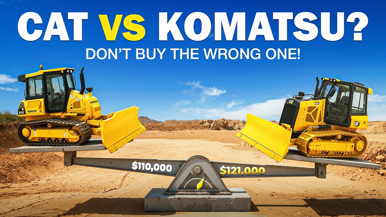 Самая разумная инвестиция в малый бульдозер: Cat D1 против Komatsu D31