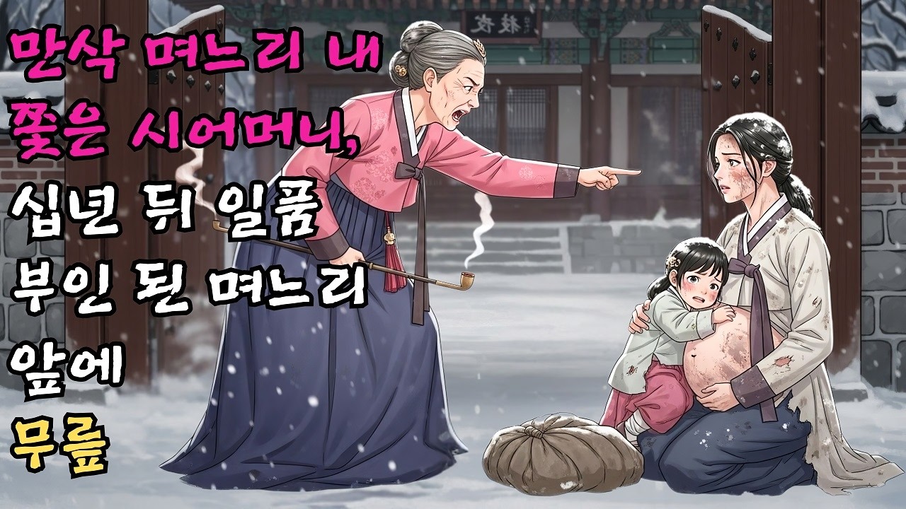 만삭인 며느리를 엄동설한에 내쫓은 시어머니가 십년 뒤 일품 부인이 되어 돌아온 며느리 앞에 무릎 꿇은 사연 #야담 #민담 #전설 #설화