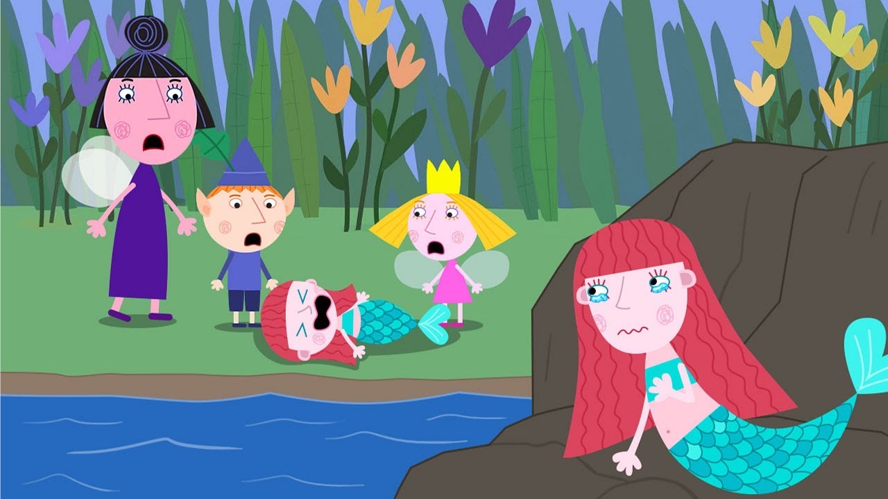 The mermaid handed over her child to Holly's to care for - Ben & Holly's Little Kingdom Animation