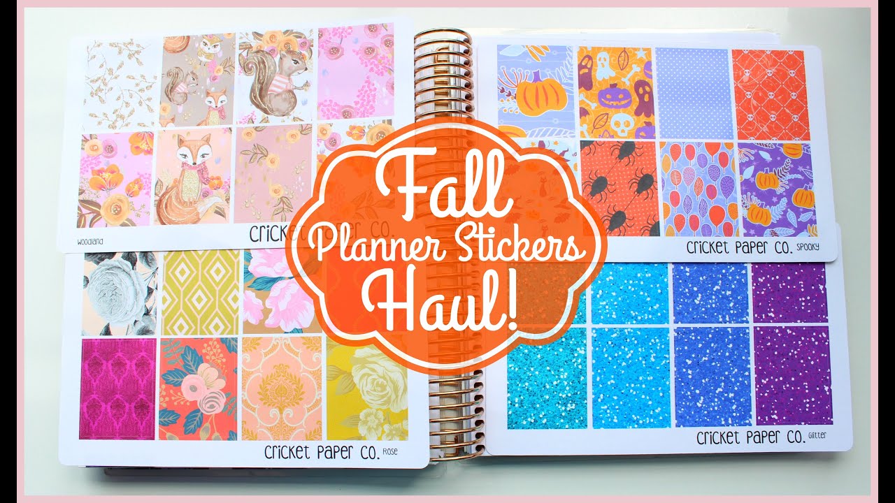 Fall Planner Sticker Haul! 2016🍃 🍂 🍁