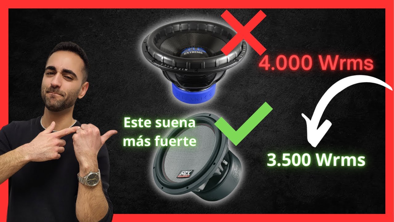 COMO Saber si un ALTAVOZ Suena FUERTE 🔊 | NO te Fijes (solo) en los WattsRMS