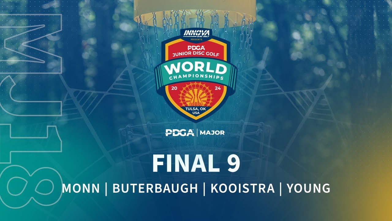 2024 PDGA Junior Disc Golf World Championships | MJ18 FINAL 9 | Monn, Buterbaugh, Kooistra, Young