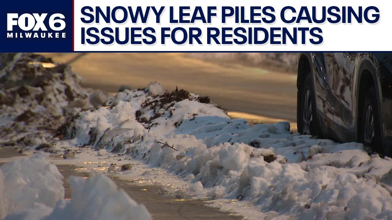 Snow preventing Milwaukee DPW from clearing leaves, residents frustrated | FOX6 News Milwaukee
