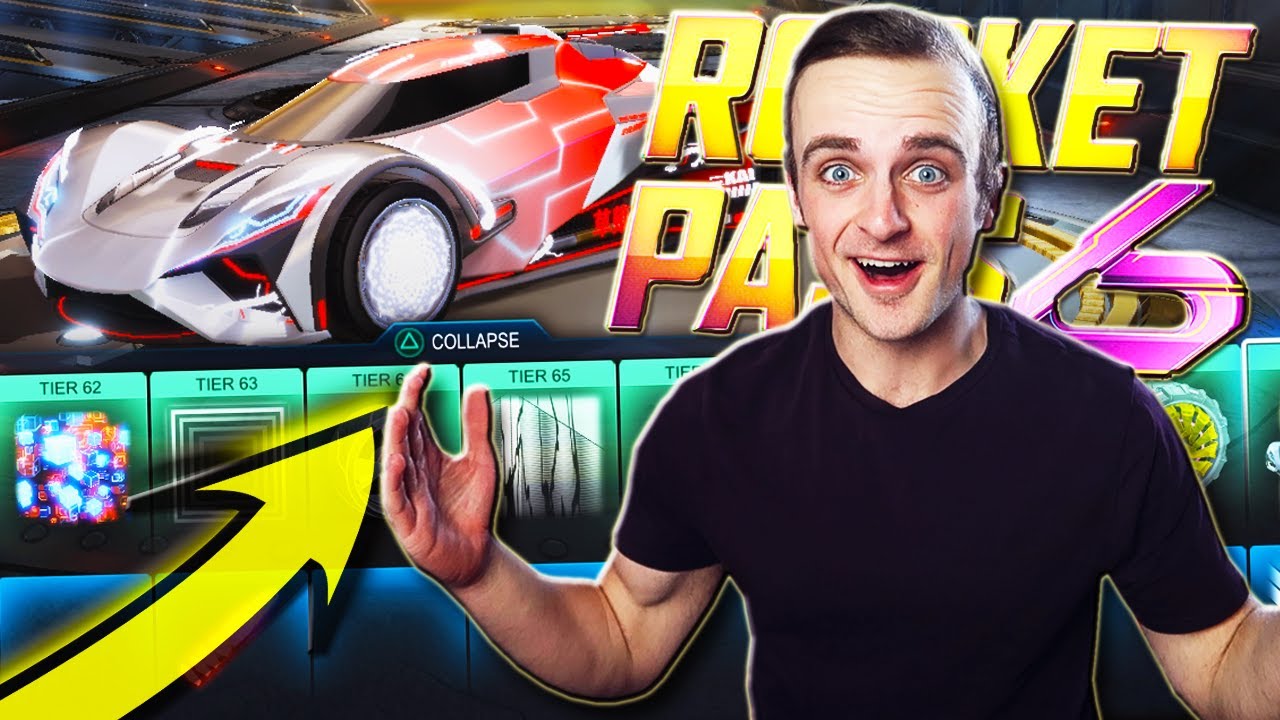 UNLOCKING ALL OF THE BRAND NEW ROCKET PASS 6 ITEMS/TIERS IN ROCKET LEAGUE!