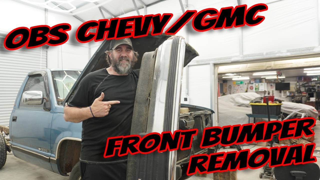 Remove your OBS Chevy or GMC truck front bumper!