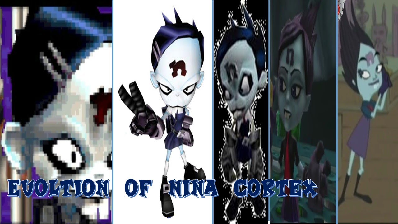 Evolution of Nina Cortex (2004 - 2009) (PS2 , GB , WII , XBOX)