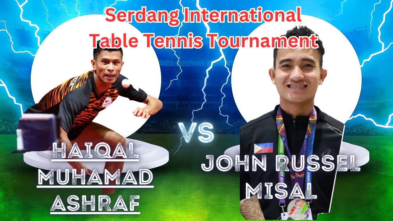 Ashraf (Malaysia) Vs  John Russel MISAL (Philippines) Serdang International Table Tennis Tournament